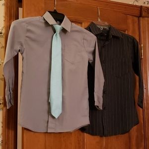SZ 8 BOYS DRESS SHIRTS
